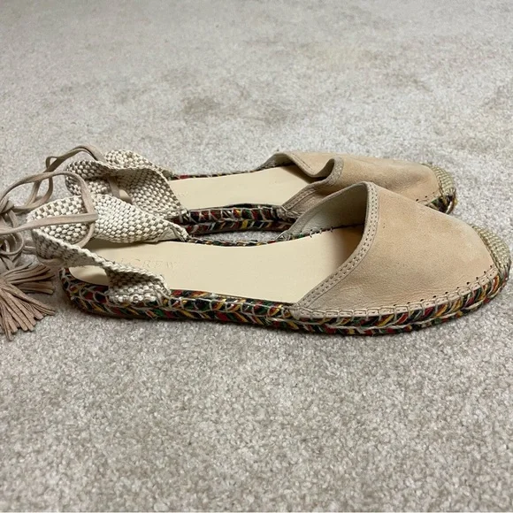NEW J Crew Baja Flat Espadrille Suede Sandals Made in Spain G4208 Size 10 - Picture 6 of 12